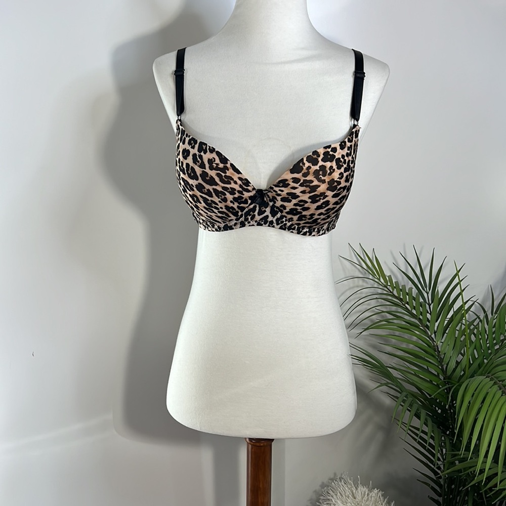 Jennifer Leopard Print Push-Up Bra - image 3